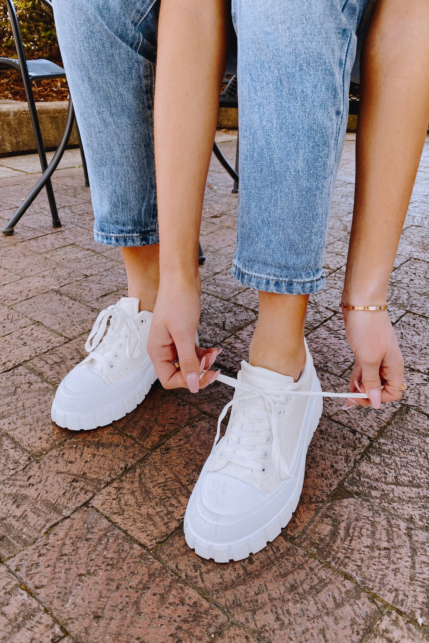  Don't Text Lace Up Platform Sneaker - FINAL SALE - kitchencabinetmagic