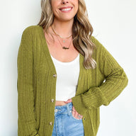  Dona Cable Knit Button Down Cardigan - FINAL SALE - kitchencabinetmagic