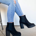 Black / 5.5 Editor in Chief Platform Chelsea Bootie - kitchencabinetmagic