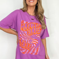 SM / Violet Electric Blues Oversized Vintage Graphic Tee - BACK IN STOCK - kitchencabinetmagic