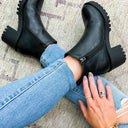  Elicia Faux Leather Lug Boots - BACK IN STOCK - kitchencabinetmagic