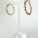 Gold Endearing Style Rhinestone Wrap Hoop Earrings - kitchencabinetmagic