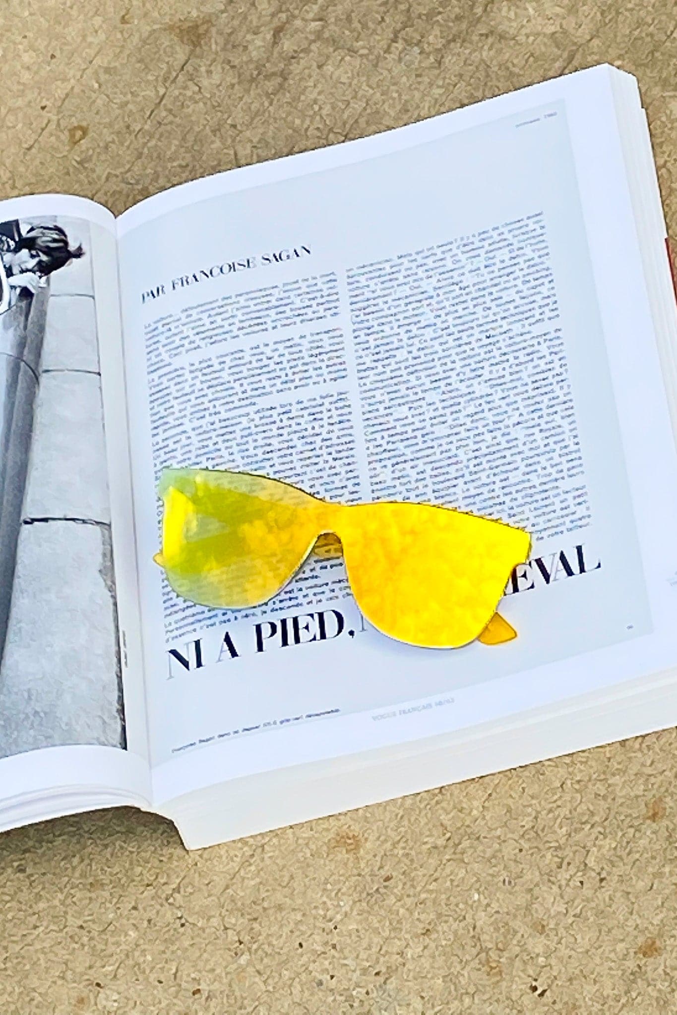 Yellow Enough Said Mirrored Wayfarer Sunglasses - kitchencabinetmagic
