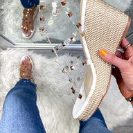  Final Step Studded Espadrille Wedges - kitchencabinetmagic