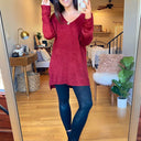  Rockvale V-Neck High Low Sweater - FINAL SALE - kitchencabinetmagic