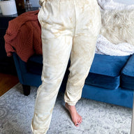 XS / Tan True Comfort Marble Dye Jogger Sweatpants - FINAL SALE - kitchencabinetmagic
