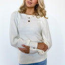  Favorite Features Balloon Sleeve Knit Top - FINAL SALE - kitchencabinetmagic