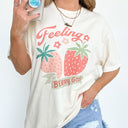  Feeling Berry Good Vintage Relaxed Graphic Tee | CURVE | PREORDER - kitchencabinetmagic