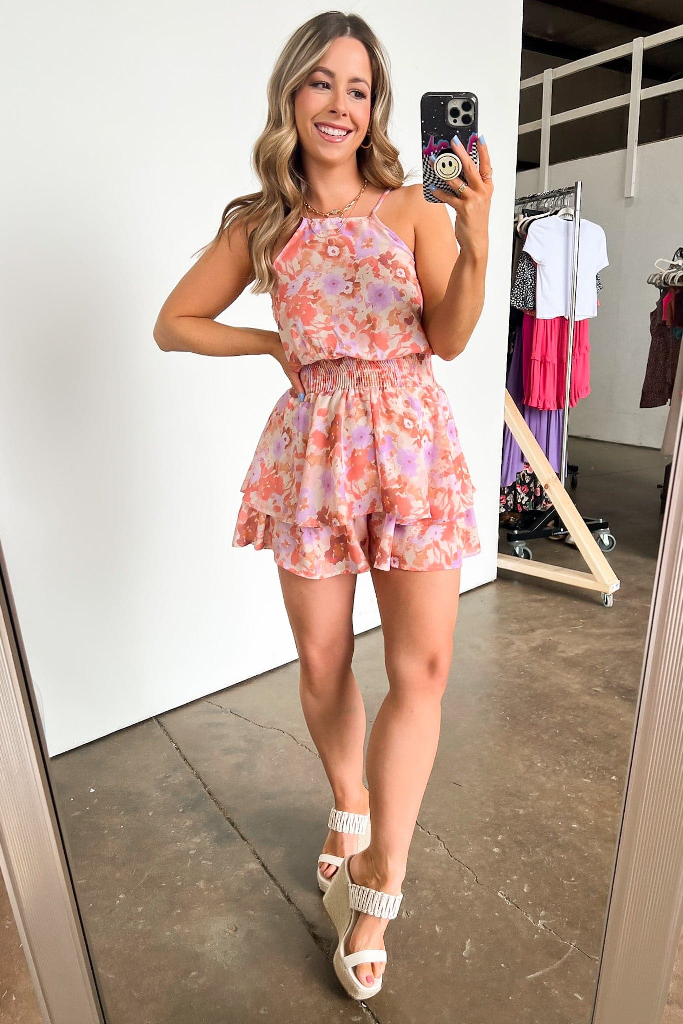  Feeling Flattered Tiered Floral Romper - BACK IN STOCK - kitchencabinetmagic