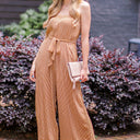 S / Mustard Find Me Here Striped Wide Leg Jumpsuit - FINAL SALE - kitchencabinetmagic