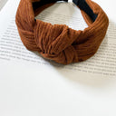 Brown Finishing Touches Knotted Headband - kitchencabinetmagic