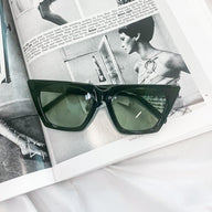 Green Getaway Trip Cat Eye Sunglasses - kitchencabinetmagic