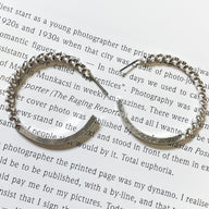 Silver Glam Lifestyle Twist Detail Hoop Earrings - FINAL SALE - kitchencabinetmagic