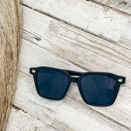 Black/Blue Good Spirits Acetate Wayfarer Sunglasses - kitchencabinetmagic