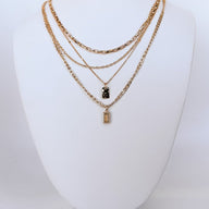 Gold Graciously Gorgeous Multi Layered Pendant Necklace - kitchencabinetmagic