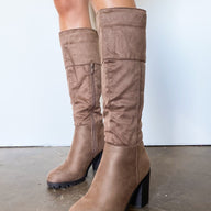  Haight Street Faux Suede Heeled Boots - kitchencabinetmagic