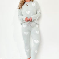  Have a Heart to Heart Print Sweater Knit Leggings - FINAL SALE - kitchencabinetmagic