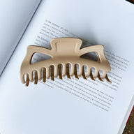 Clay Beige Holding it Together Oversized Hair Clip - BACK IN STOCK - kitchencabinetmagic