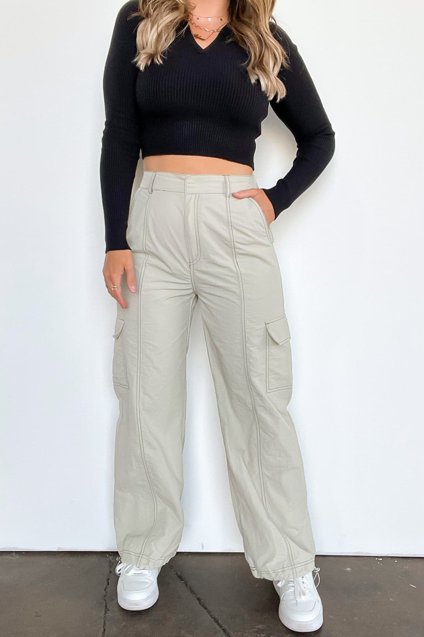  Hype Gal Cargo Parachute Pants - BACK IN STOCK - kitchencabinetmagic