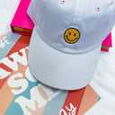  Keep a Smile Embroidered Dad Hat - FINAL SALE - kitchencabinetmagic