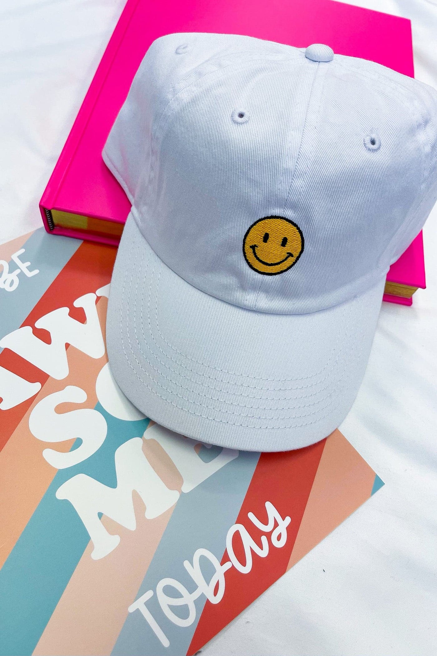  Keep a Smile Embroidered Dad Hat - FINAL SALE - kitchencabinetmagic