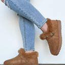  Element of Cozy Buckle Fur Trim Boots - FINAL SALE - kitchencabinetmagic