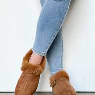  Element of Cozy Buckle Fur Trim Boots - FINAL SALE - kitchencabinetmagic