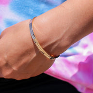 Gold Munoz Textured Cuff Bracelet - kitchencabinetmagic