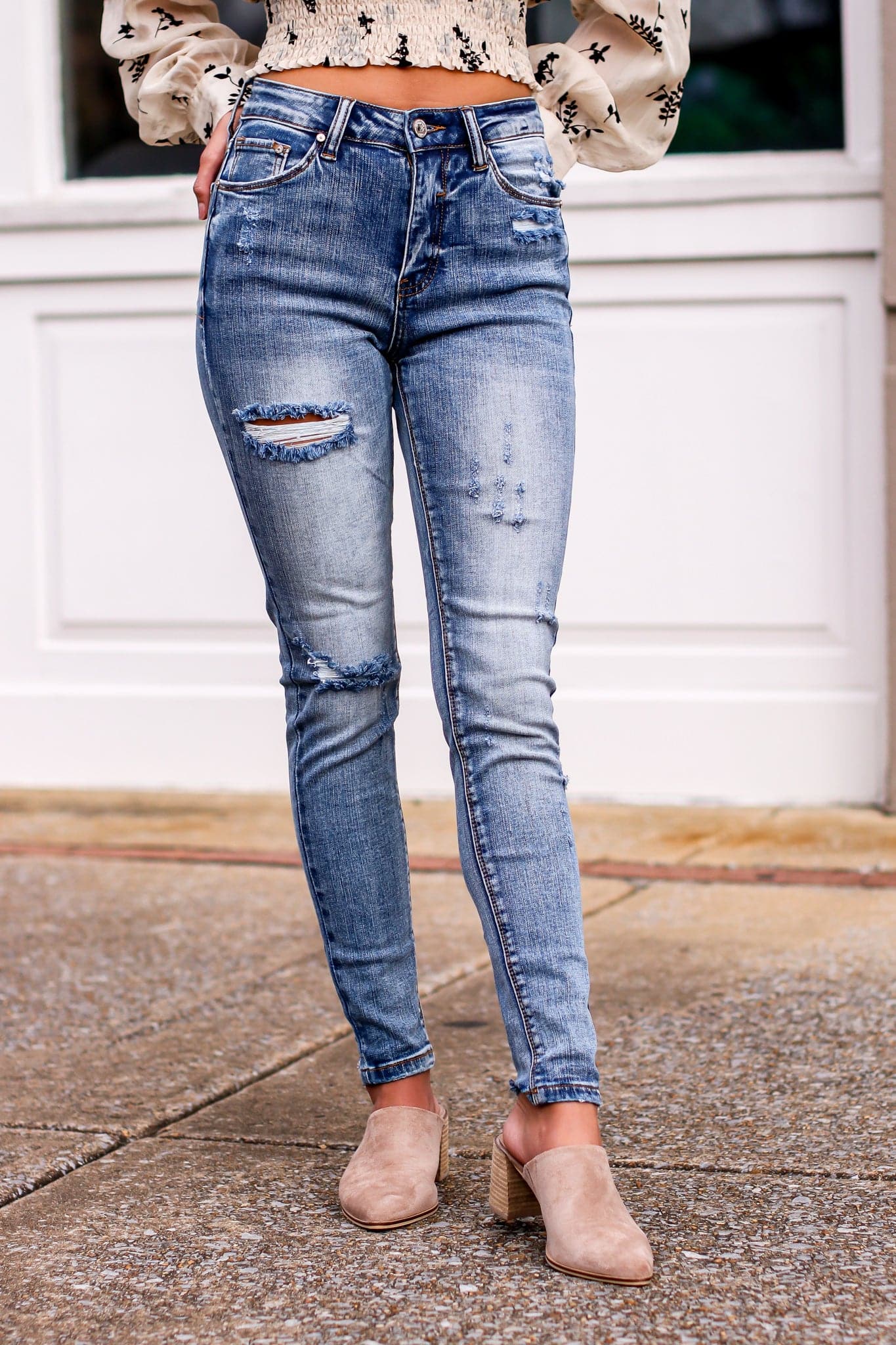  Micaela High Rise Distressed Jeans - kitchencabinetmagic