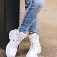 White / 5.5 Venya High Top Sneaker - FINAL SALE - kitchencabinetmagic
