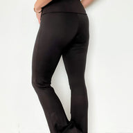  Brendyn Fold Over Flare Leg Lounge Pants - BACK IN STOCK | CURVE - kitchencabinetmagic