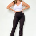  Brendyn Fold Over Flare Leg Lounge Pants - BACK IN STOCK | CURVE - kitchencabinetmagic