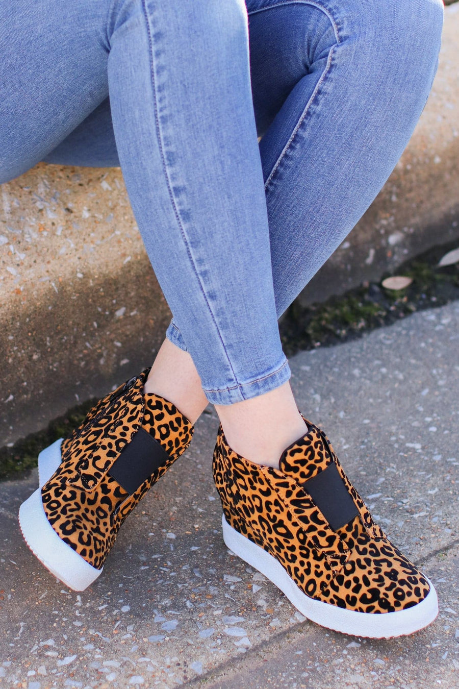 Leopard / 6 Rodina Wedge Sneaker - Leopard - FINAL SALE - kitchencabinetmagic