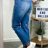  Harlyn High Rise Distressed Crop Straight Jeans - kitchencabinetmagic