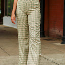 XS / Mint Keep it Cool Plaid Print Wide Leg Pants - FINAL SALE - kitchencabinetmagic