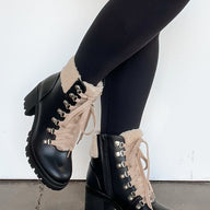  In Step Sherpa Heeled Boots - FINAL SALE - kitchencabinetmagic