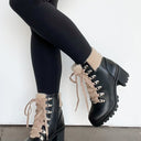  In Step Sherpa Heeled Boots - FINAL SALE - kitchencabinetmagic