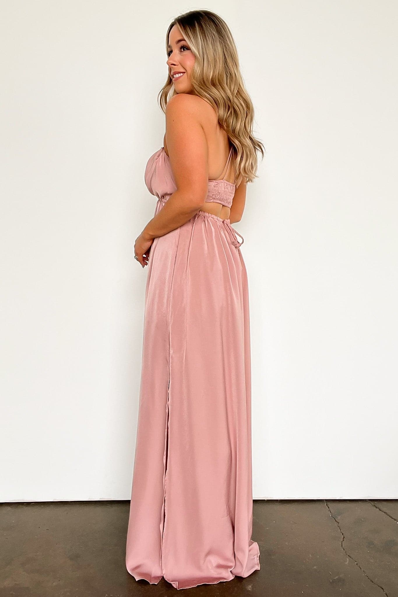  Irresistible Essence Shirred Maxi Dress - kitchencabinetmagic