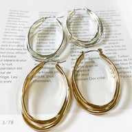  Isabellah Intertwined Hoop Earrings - kitchencabinetmagic