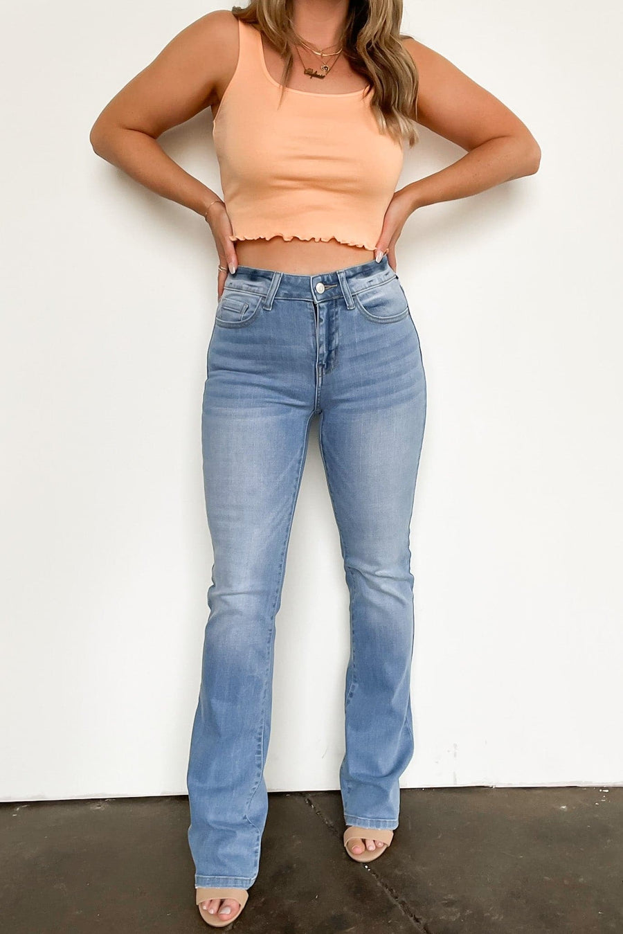 26 / Light Wash Jenella Mid-Rise Bootcut Jeans | BACK IN STOCK - kitchencabinetmagic
