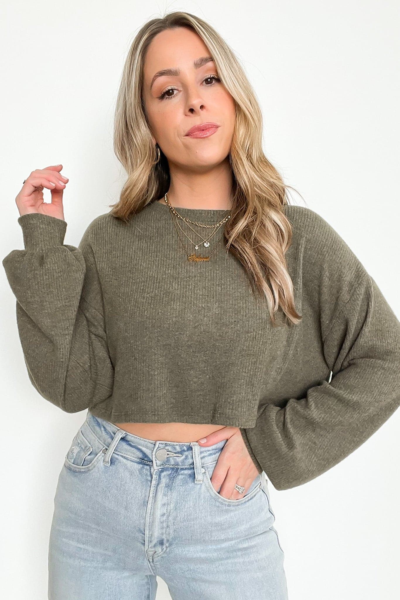  Juliyn Ribbed Crop Knit Top - BACK IN STOCK - kitchencabinetmagic