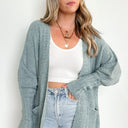  Kassadee Textured Knit Pocket Cardigan - kitchencabinetmagic