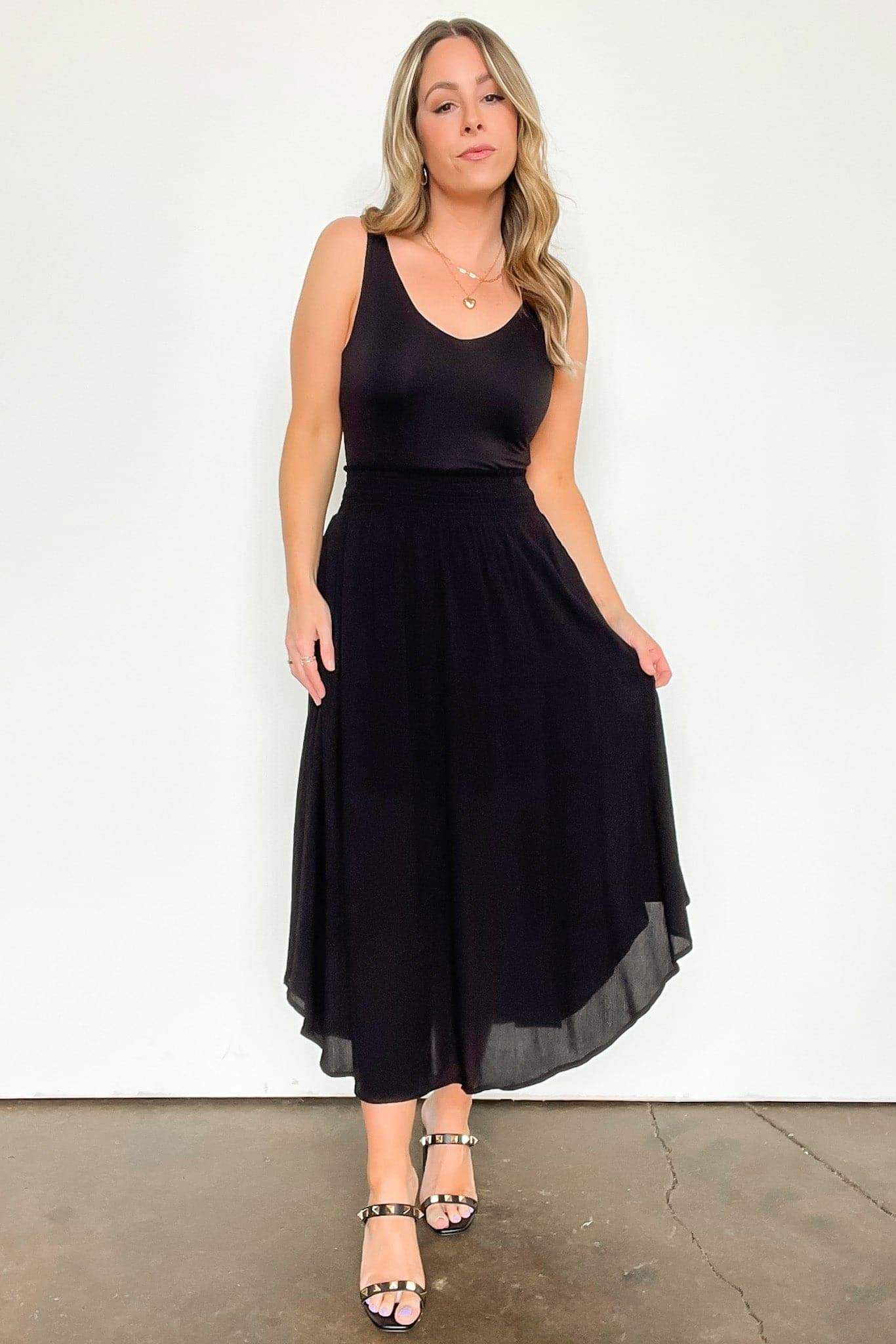  Katherinah High Rise Smocked Maxi Skirt - BACK IN STOCK - kitchencabinetmagic