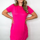  Kayline Short Rolled Sleeve Dress - kitchencabinetmagic