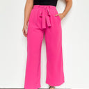  Kelvin Wide Leg Tie Front Pants - BACK IN STOCK - kitchencabinetmagic