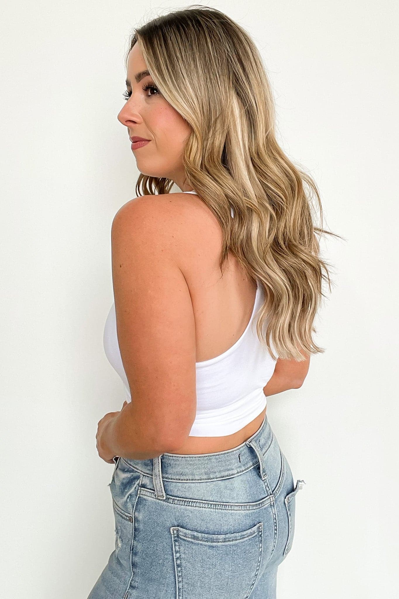  Khari Ribbed Cropped Racerback Tank Top - BACK IN STOCK - kitchencabinetmagic