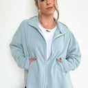  Leyton Exposed Seam Dolman Zip Up Jacket - BACK IN STOCK - kitchencabinetmagic