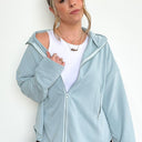  Leyton Exposed Seam Dolman Zip Up Jacket - BACK IN STOCK - kitchencabinetmagic