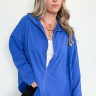  Leyton Exposed Seam Dolman Zip Up Jacket - BACK IN STOCK - kitchencabinetmagic