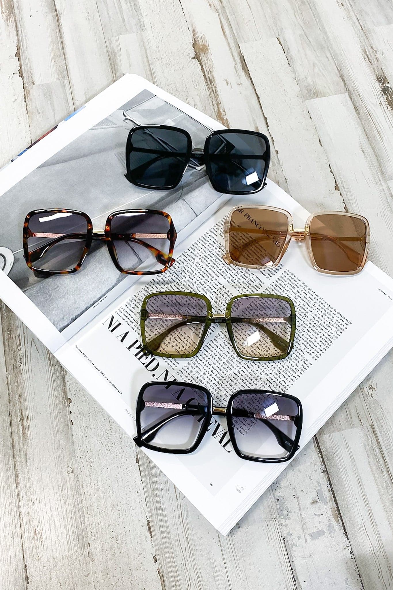 Main Frame Oversized Gradient Sunglasses - kitchencabinetmagic
